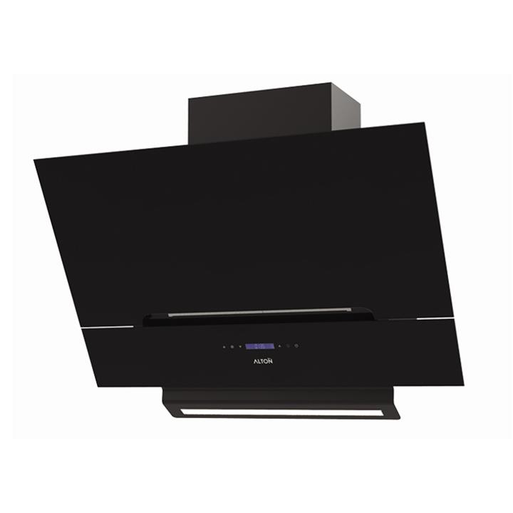 هود مورب آلتون مدل H307 سایز 90 مشکی  Alton H307 Wall-Mount Inclined Chimney Hood Size 90